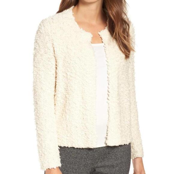 Eileen Fisher Sweaters - Eileen Fisher 100% Organic Cotton Textured Loop Knit Cardigan Sweater Sz Large